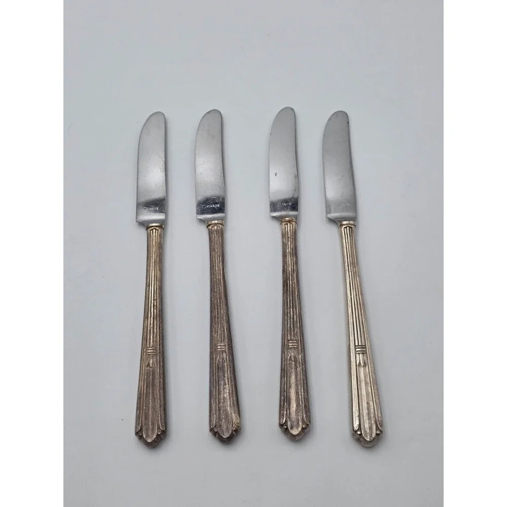 VTG 4 StratfordPlate Viande (Meat) Insico Stainless Knifes